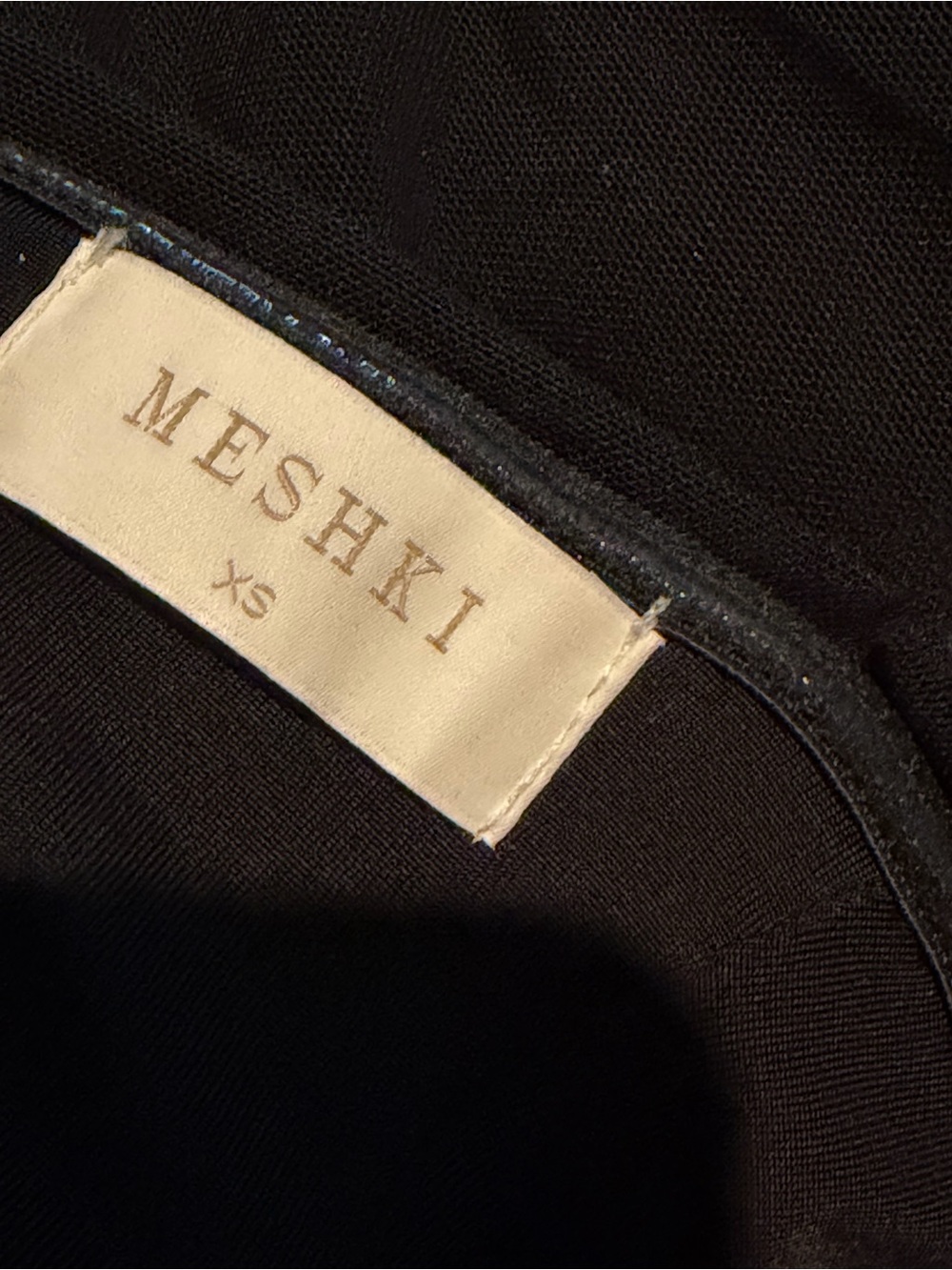 Meshki Black One-Shoulder Draped Dress - Picture 6 of 8